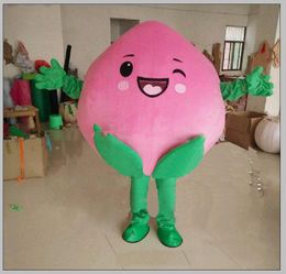 2018 High Quality Hot Delicious Peaches Cartoon Dolls Mascot Props Costumes Halloween Free Shipping