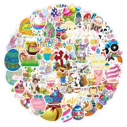 50pcs/set poster Small waterproof Skateboard stickers Easter festival Graffiti For notebook laptop bottle Helmet Car sticker PVC Guitar Decals