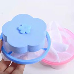 Storage Bags Hair Removal Catcher Filter Mesh Cleaning Balls Bag Dirty Fiber Collector For Washing Machine Laundry Discs