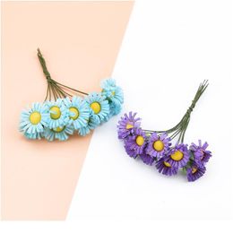 10pcs Decorative Flowers Wreaths Christmas Home Decor Accessories Diy Gifts Box Wedding Bridal Artificial Flowers Si qylAaO