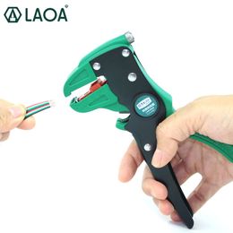 LAOA Automatic Wire Stripper Universal Duckbill Electric Wires Stripping Pliers Cable Crimper Strippers Tools Made In Taiwan Y200321