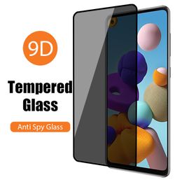 9D Privacy Tempered Glass For Samsung Galaxy A71 A51 A42 A41 A31 A21S Tempered Glass On Samsung A12 A11 A70S A70 A50S