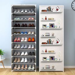Multilayer Shoe Cabinet Dustproof Shoes Storage Easy to Install Space Saving Stand Holder Home Dorm Furniture Entryway Shoe Rack 201030