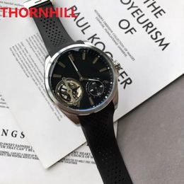 5A Luxury Mens Automatic Mechanical Watch Self-Winding Sillicone Strap 45mm Dial Tourbillon Top Model Fashion Wristwatches GiftS