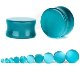 5-25mm Natural Stone Ear Plug Double Flare Ear Gauge Expander Stone Plugs and Tunnels Ear Stretcher for Piercing Jewelry