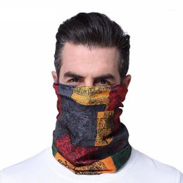 Unisex Outdoor Sports Cycling Soft Dust Proof Printing Headwear Neck Scarf Face Cover Wrist Band Sweat Absorption Head Caps & Masks