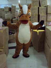 2018 High Quality Hot Horse Donkey Mascot Costumes Cartoon Character Adult Sz