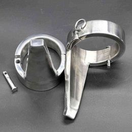 NXY Sex Adult Toy Man/women with Tongue Heavy Ankle Cuffs Stainless Steel Bondage Handcuffs Slave Games Bdsm Toys for Couples.1216