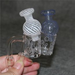 NEW Quartz Banger With Glass Carb Cap 10mm 14mm 18mm Male Female Quartz Nails For Glass Water Bongs Dab Rigs