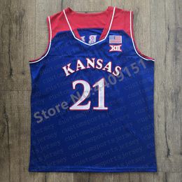 Mens Joel Embiid 21 Kansas Jayhawks College Basketball Jersey Stitched Personalized custom any name number XS-5XL