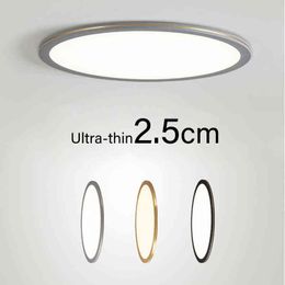 Ceiling Light Nordic ultra-thin bedroom living room led modern simple hallway porch room ceiling lamp W220307