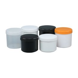 12PCS 500g 600g Empty Plastic Containers With Screw Cap Widemouthed Powder Jars Printing Ink Bottles Big Size Tin Pot Can