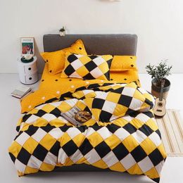 Reactive Printing Home bed set pillowcase duvet cover Bedding set flat sheet bedclothes 3 or 4pcs queen king Single full Y200417