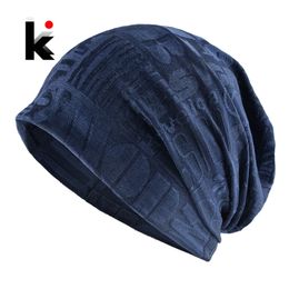 Casual Skullies Beanie Women Knitted Letters Flower Pattern Hats Men Scarf Beanie Multipurpose Outdoor Bonnet Cap Cycling Turban Y201024