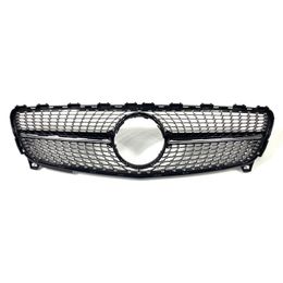 1 Piece Top Quality ABS Diamond Style Kidney Mesh Grilles For A Class W176 Car Front Bumper Grill Grille