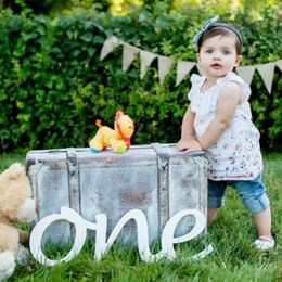 1st for photos wooden letters First Birthday photo props ONE 201125