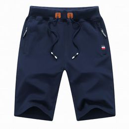 Men's Shorts Fashion Men's 2021 Solid Summer Brand Casual Zipper Cotton Homme Stylish Beach Men Short Pants1