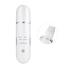 Ultrasonic Facial Skin Scrubber Ion Cleaner Deep Cleansing Face Cleaning Peeling Rechargeable Beauty Instrument Skin Care Massager Machine