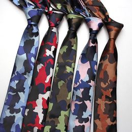 Neck Ties Sitonjwly Camouflage Polyester For Men Necktie Wedding Business Suits Tie Slim Male Neckties Jacquard Gravatas1