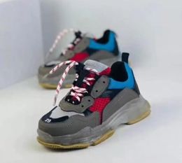 balencig Big Toddlers Kids Balencaiiga Balenicass Triple s Infant Chunky Little Sneakers Dad Shoe Thick Sole Casual Sports Running Shoes Combination Crystal Clear