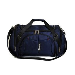 Lightweight Training Bag Canvas Outdoor Bag Large Capcity Women Travel Bag Independent Shoe Position Fitness Handbag Sport Bags Q0705