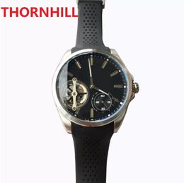 5A Luxury Mens Automatic Mechanical Watch Self-Winding Sillicone Strap 45mm Dial Tourbillon Top Model Wristwatches Nice Gifts