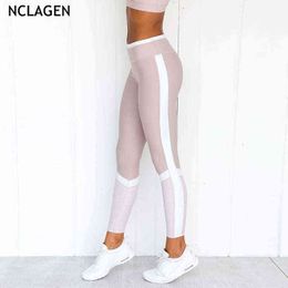 women yoga leggings sports fitness pants Gym high waist Sportswear Quick Dry Workout Running Bodybuilding Sexy Tights NCLAGEN H1221