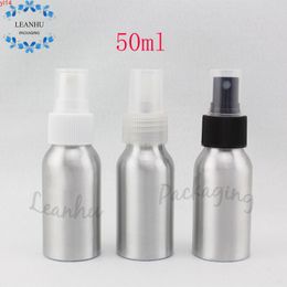 Silver Aluminum bottles With Plastic Sprayer Pump, Empty Cosmetic Makeup Setting Spay,Homemade Perfume Refillable Spray Bottlehigh qualtity