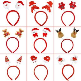 Christmas Decorations 1pcs / Headband Santa Claus Hat Party Supplies Adult Children Headdress Wedding Decoration 1