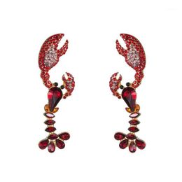 Dangle & Chandelier Multicolors Resin Crystal Lobster Charm Earrings For Women Fashion Jewellery Trendy Maxi Statement Accessories1