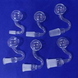 Hookah Clear 10mm 14mm 18mm Male Female Glass Oil Burner Pipe Smoking Pipes 1.2in OD Ball Bong Nail Dab Rig