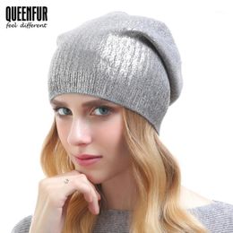 Beanie/Skull Caps QUEENFUR Women Wool Beanies Hats For Spring Autumn And Winter Knitted Cotton Fashional 2021 Arrival With Cashmere Hat1