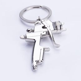 100PCS New Hot Water Spray Gun Quality Business Zinc Alloy Keychain Fashion Handbags Accessories Gift