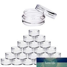 5pcs/lot 2g 3g 5g 10g 15g 20g Plastic Empty Clear Cosmetic Jars Makeup Container Lip Balm Lotion Bottles Vials Cream Pot Gel Box