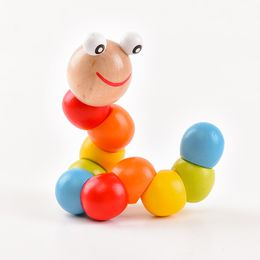 Free shipping lovely Variety Beaded Twistworm Creativity Tricky stress reliever child Puzzle Fun Weird toy