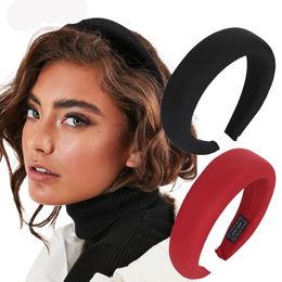 Solid Sponge Padded Headband Women Wide Hair Band Fashion Hair Hoop Headwear Hair Accessories New Arrival