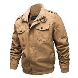 High-Quality Men's Bomber Jacket for Autumn/Winter - Casual Army Force Clothing with Windbreaker and Cotton bomber coat