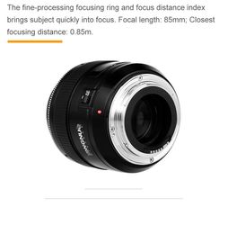 Freeshipping YN85mm f1.8 Fixed Focal Camera Lens AF/MF Standard Medium Telephoto Prime Lens for Canon EF Mount EOS Cameras