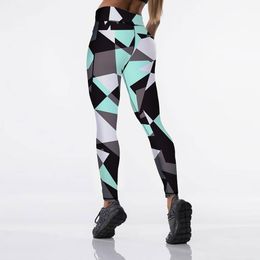 New Polygonal Rhombus Punk Sexy Women Leggings Casual Compression Fitness Ladies Workout High Waist Long Leggings Trousers 201109