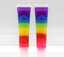 Lip Gloss 4ml Rainbow Jelly Transparent Tube Colourless Moisturising Oil Long Lasting Hydrating Nutritious Useful