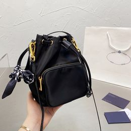 Luxury Women Purses Black Bucket Bags Designer Crossbody Shoulder Bag Fashion String Buckets Shopping Pink Totes Small