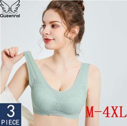 VIP Promotion Link 3pcs Latex Bra Seamless Bras For Women With Pad 201202