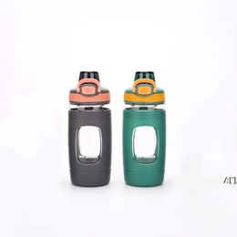 Sports Water Bottle 550ml BPA Free Leak Proof Tritan Lightweight Bottles for Outdoors Camping Cycling Gym sea ship CCB13264