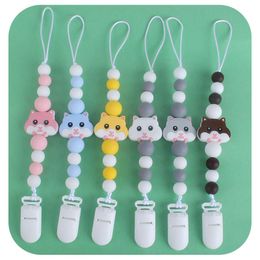 Pacifier Holders plastic baby comfort silicone hamster anti drop chain