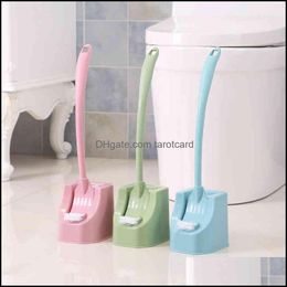Toilet Brushes & Holders Bathroom Accessories Bath Home Garden Household Brush Set Creative Long Handle No Dead Corner Cleaning Pp Matte Non