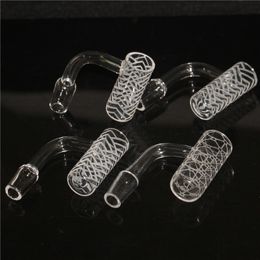 Smoking Pipes 10mm Quartz Tips Fully Weld Quartz Banger Nail Thick Bevelled Domeless Bangers Heady Nails for Glass Water Pipe Ash Catcher Bong Tool