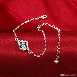 Foot Jewelry Anklet Silver 925 Anklets for Girlfriend Bracelet .925 Silver pretty Jewelry Leg Bracelets Korean Anklet