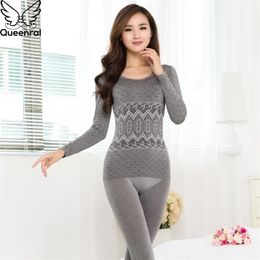 Long Johns For Women Thermal Underwear Cotton Winter Female Clothing Lingerie Warm Seamless Thermo Underwear Set Breathable 201124