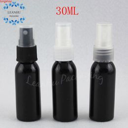 30ML Black Plastic Bottle With Spray Pump , 30CC Makeup Sub-bottling Toner / Water Packaging ( 50 PC/Lot )good qualtity