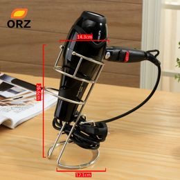 ORZ Standing Type Hair Dryer Holder Stainless Steel Shelf Organiser Bathroom Accessories Hair Dryer Storage Rack T200413244n